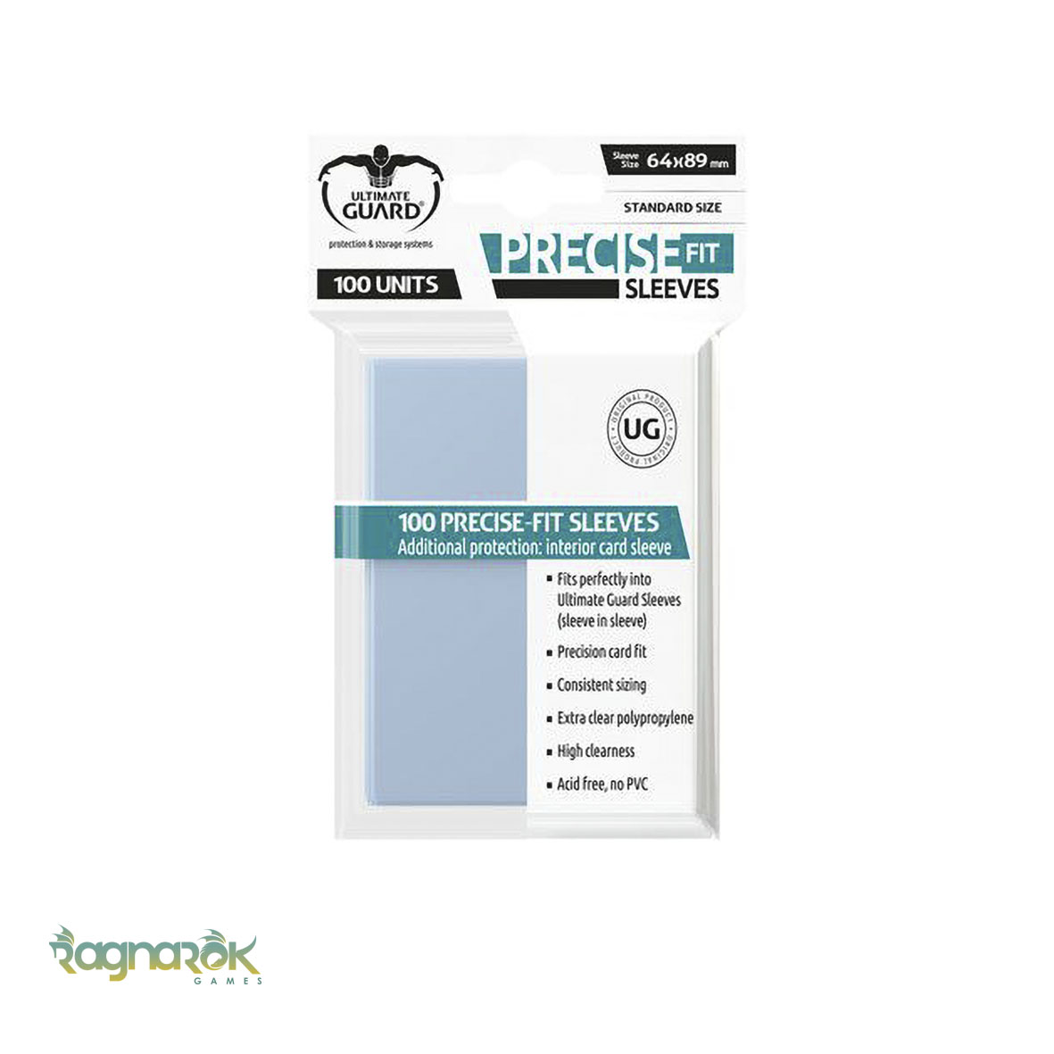 Ultimate Guard Precise Fit Sleeves - Fundas de Cartas - Transparente (100)