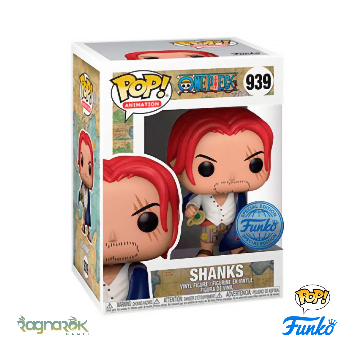 Funko Pop!- One Piece - Shanks 939 (Special Edition)
